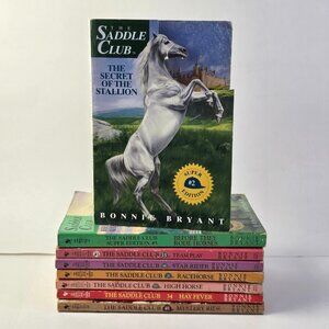 Vintage Saddle Club Book Lot Bonnie Bryant Paperbacks 1980s 1990s Horse Series